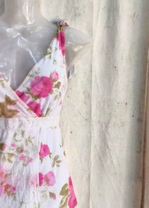 Floral Print Wrap Y2K top