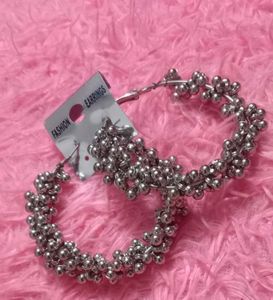 Chunky Ball Hoop Earrings