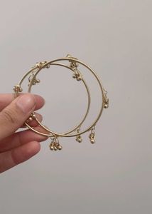 kashmiri gungroo Gold Tone Bangles with Bells