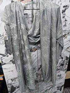 Elegant Grey☃️☃️ Embroidered Dupatta