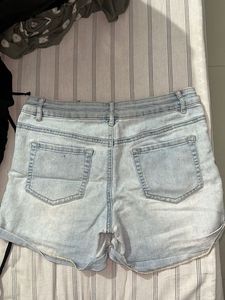 Light Wash Denim Shorts