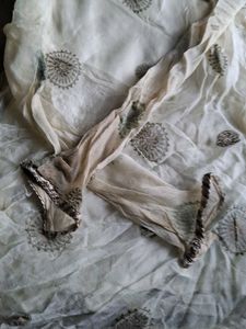 Embellished Cream Kurta
