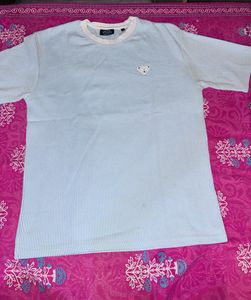 Prada Striped Blue T-Shirt with Logo
