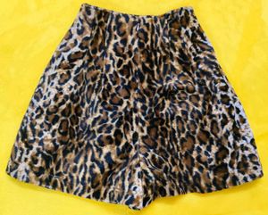 Leopard Print Skater Skirt
