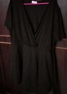 Chic Black Wrap Dress