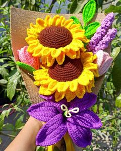 Handmade Crochet Flower Bouquet