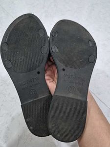 Cute Polka Dot Bow Flip Flops