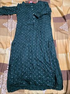 Elegant Green Printed Kurta
