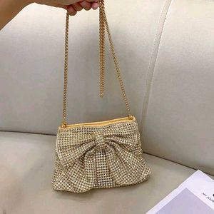 Women Luxury Rhinestones Knot Evening Bag Crystal