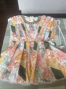 Bohemian Patchwork Print Dress