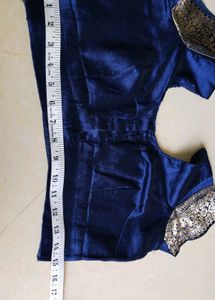 Elegant Navy Blue Saree