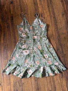Floral Dress with Ruffles