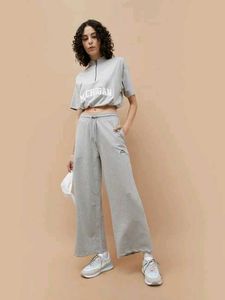 Gray Wide Leg Sweatpants
