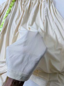 Cream Smocked Maxi Dress