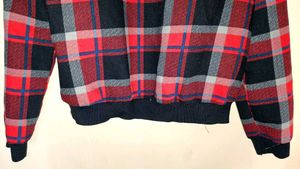 Plaid Pattern Sweater