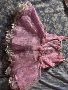 frock &amp; head band Adorable Pink Baby Dress