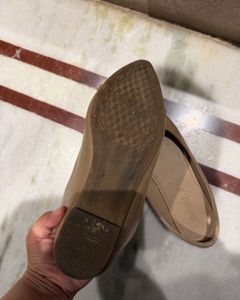 Nude Pointed Toe Flats