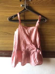 Chic Pink Ruffle Tank Top