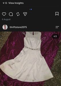 Elegant White Cocktail Dress