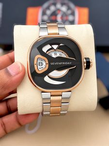 SEVENFRIDAY Black Metal Watch