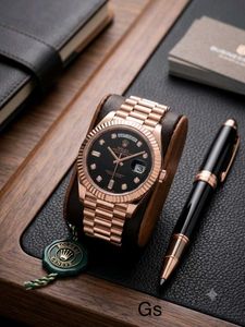 Rolex Watch with Diamond Accents
