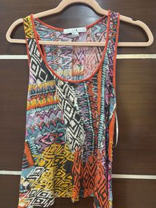 Forever21 Vibrant Bohemian Print Tank Top