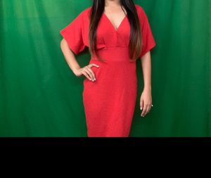 Blood Red Bodycon Dress