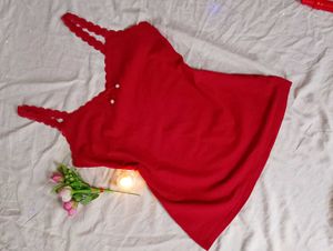 Cute Red Cami Top🎀❤️🫶🏻