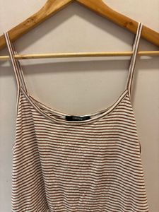 Chic Striped  Lace Trim Top