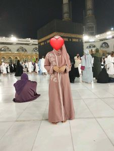 Embroidered Abaya with scarf
