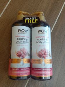 WOW Himalayan Rose Body Lotion 2 bottles