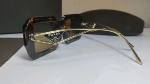 PRADA Tortoiseshell Square Sunglasses