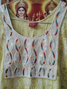 Embellished Yellow Kurta