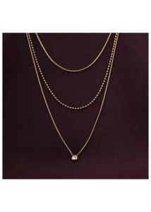 palmonas Layered Gold-Plated Stainless Steel Neckl