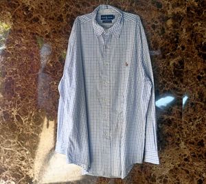 Ralph Lauren Men's Plaid Button-Up Shirt