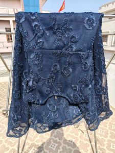 Navy Blue Partywear Gown