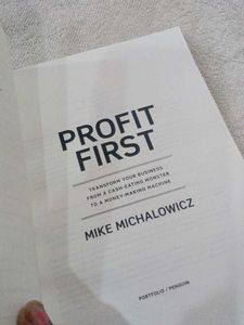 Profit First Book by Mike Michalowicz