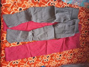Comfortable Grey Palazzos with Striped Pants combo