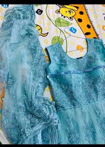 Elegant Embroidered Ethnic Gown
