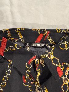 Shein Patterned Shirt dress