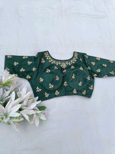 Green Organza Saree