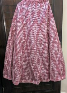 Maroon &amp; Silver Lehenga