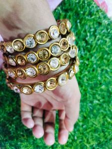 Gold And Silver Bangles