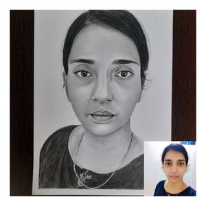 Handmade Pencil Sketch Portrait