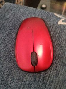 Red Wireless Mouse