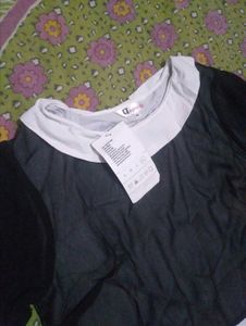 Chic Black &amp; White Layered Top