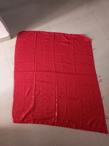 Red Sqavence Blouse Piece