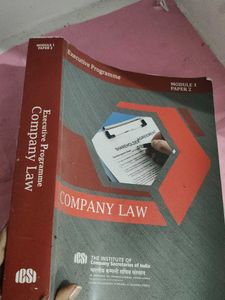 Executive Programme Company Law Book