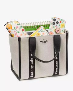 Kate Spade Tote Bag with Floral Accents