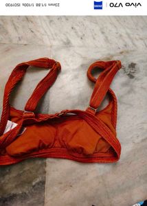 Sparkling Orange Bikini Top